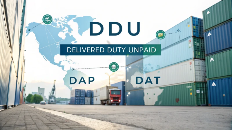 Infographic showing the evolution of Delivered Duty Unpaid in global trade