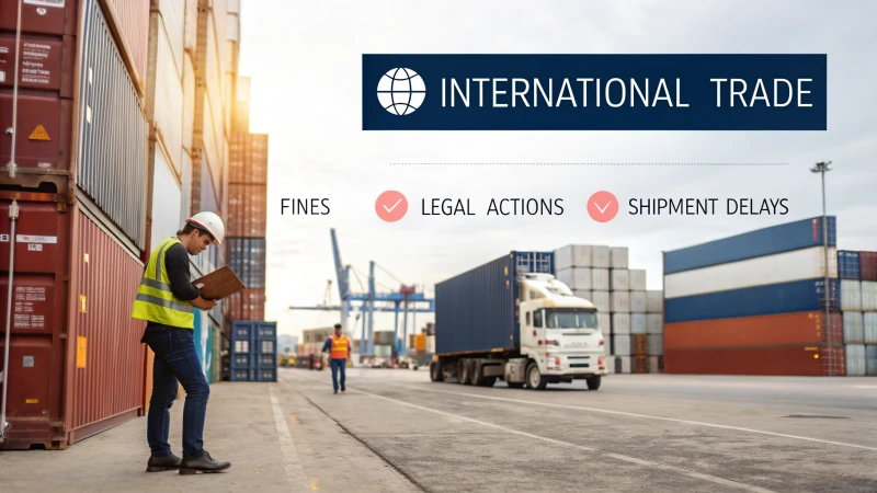 Infographic illustrating risks of misdeclaring goods value in trade