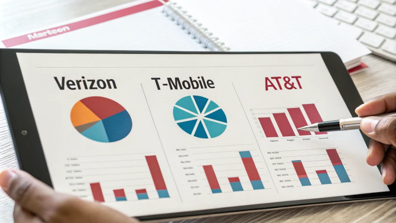 Infographic comparing mobile carrier prices